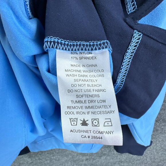 FJ Footjoy Jacket Mens Large Blue 1/4 Zip Pullover Golf Knit Stretch Long Sleeve - Picture 15 of 15